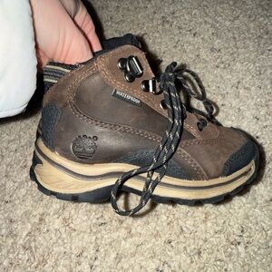 Timberland Kids Brown and Black Hiking Boots